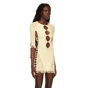 Poster Girl Off-White Miranda Dress, OS